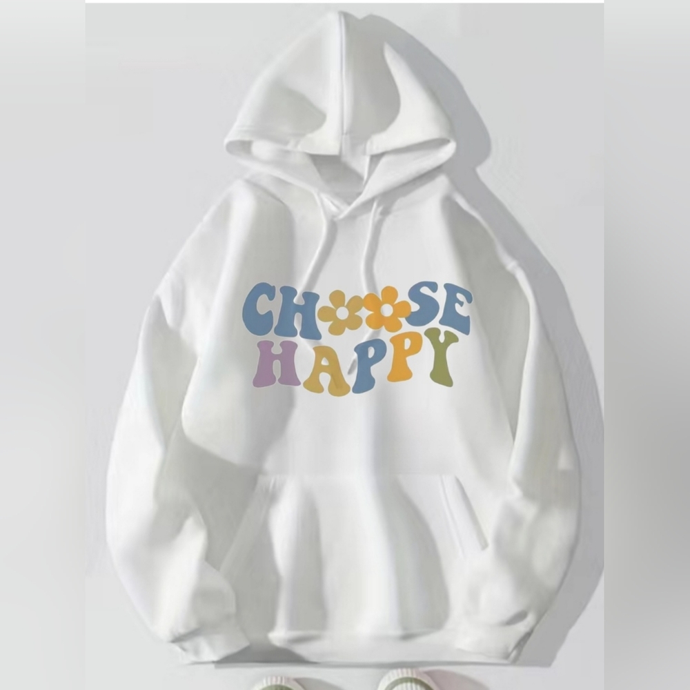 Choose happy ✌️ CUSTOM HOODIE SWEATSHIRT PEPEPIZZAZZ